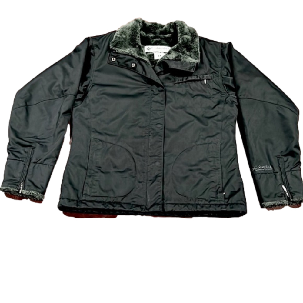 Columbia Sportswear Women’s Faux Fur Lined Zip Up Winter Jacket Coat - Size Med
